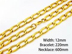 Wholesale Stainless Steel Bracelets & Necklaces Sets - HY40S0015J15