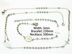 Wholesale Stainless Steel Bracelets & Necklaces Sets - HY40S0264PL