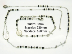 Wholesale Stainless Steel Bracelets & Necklaces Sets - HY40S0260HIQ