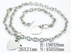 Wholesale Stainless Steel Bracelets & Necklaces Sets - HY40S0298IJW
