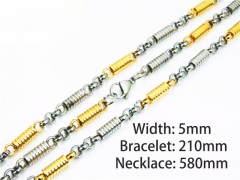 Wholesale Stainless Steel Bracelets & Necklaces Sets - HY55S0582IIR