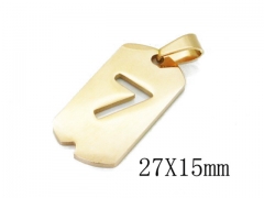 Stainless Steel Jewelry Wholesale - Stainless Steel Pendants - HY70P0746ILR