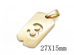 Stainless Steel Jewelry Wholesale - Stainless Steel Pendants - HY70P0742ILR