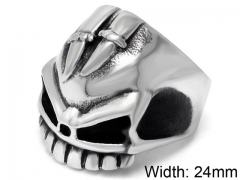 Stainless Steel Skull Rings Wholesale - HY0011R571