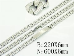 Wholesale Stainless Steel Bracelets & Necklaces Sets - HY40S0577NC