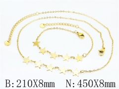 Wholesale Stainless Steel Bracelets & Necklaces Sets - HY30S0346HLL