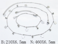 Wholesale Stainless Steel Bracelets & Necklaces Sets - HY30S0353HOL