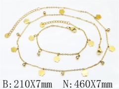 Wholesale Stainless Steel Bracelets & Necklaces Sets - HY30S0356IKE