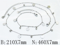 Wholesale Stainless Steel Bracelets & Necklaces Sets - HY30S0355HO5