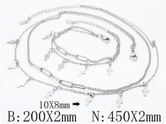 Wholesale Stainless Steel Bracelets & Necklaces Sets - HY30S0347HKC