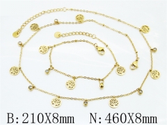 Wholesale Stainless Steel Bracelets & Necklaces Sets - HY30S0358IKR