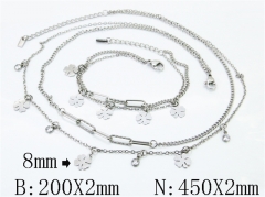 Wholesale Stainless Steel Bracelets & Necklaces Sets - HY30S0351HLX