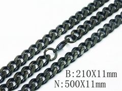 Wholesale Stainless Steel Bracelets & Necklaces Sets - HY40S0415JJV