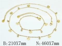 Wholesale Stainless Steel Bracelets & Necklaces Sets - HY30S0371IKE