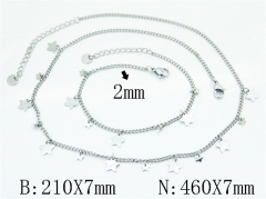 Wholesale Stainless Steel Bracelets & Necklaces Sets - HY30S0366HPL