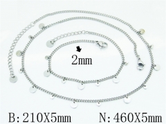 Wholesale Stainless Steel Bracelets & Necklaces Sets - HY30S0368HPL