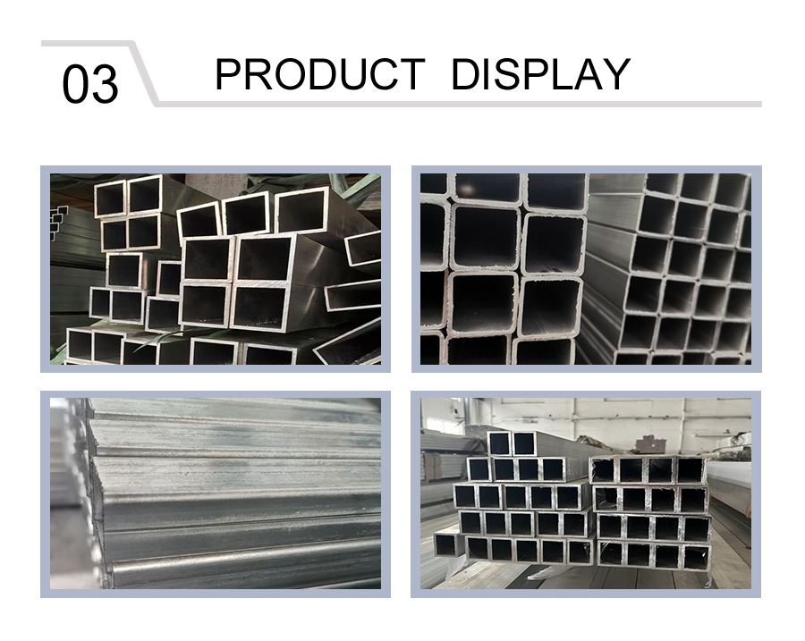 Aluminum-magnesium-silicon alloy square tube