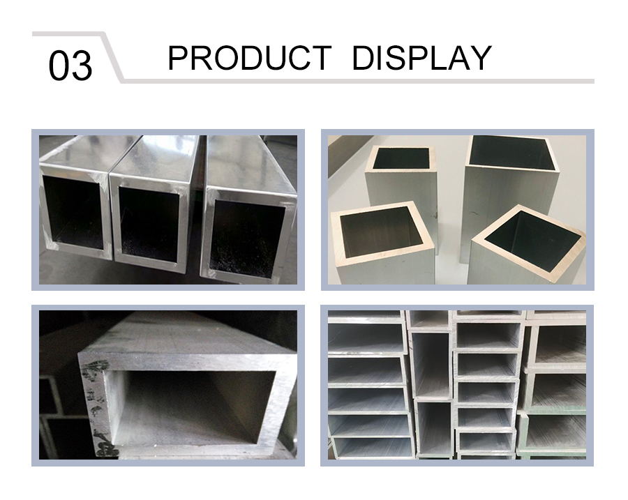 Thick-walled aluminum alloy rectangular tube