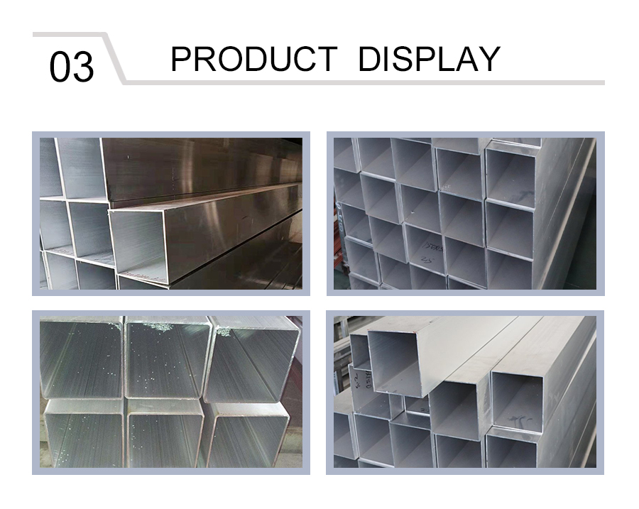 Thick-walled aluminum alloy square tube