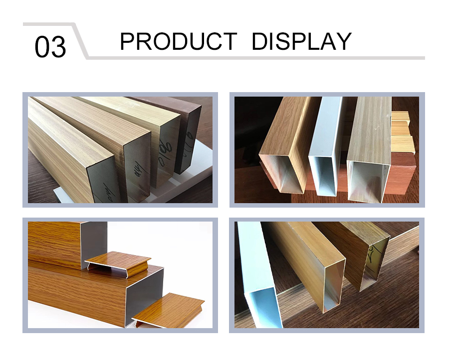Decorative aluminum alloy rectangular tube