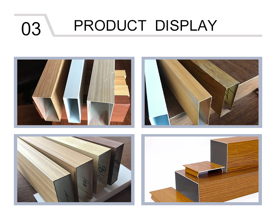 Ceiling aluminum alloy rectangular tube