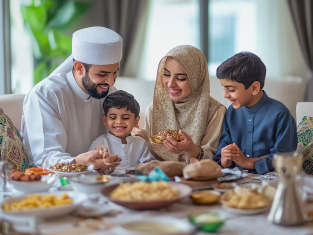 Family gathering for Iftar