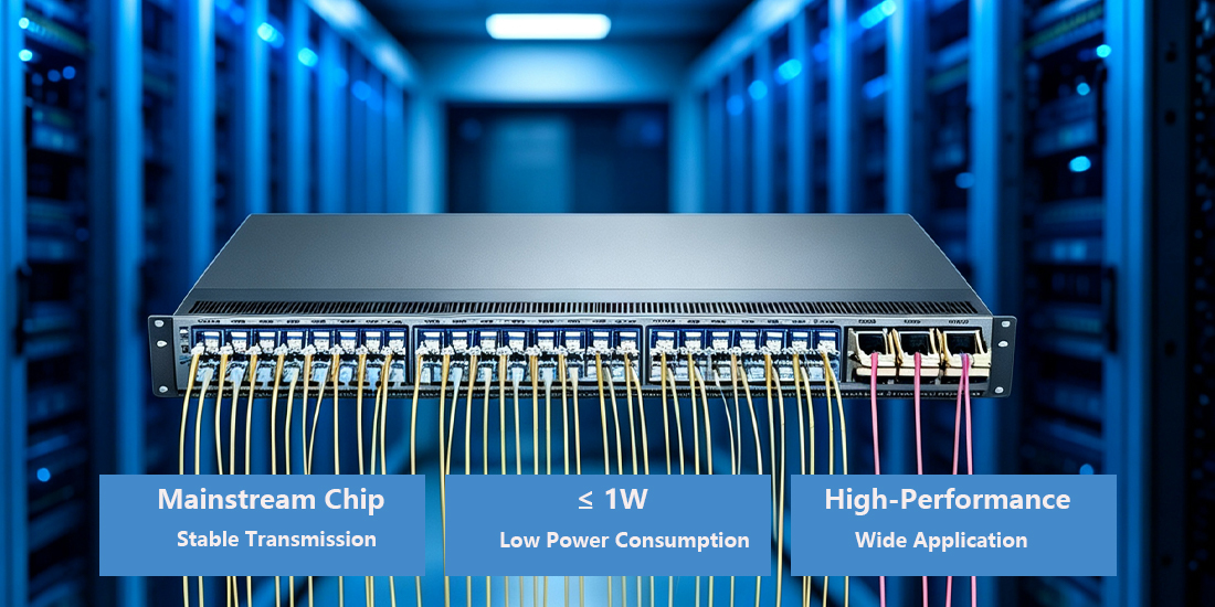 Low power high density SFP+ 10G LR for data center 10G connectivity upgrade
