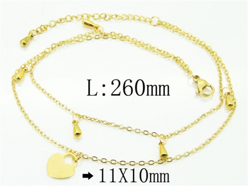 Wholesale Stainless Steel Jewelry | Anklet | HY59B0772MLV | Bulk Wholesale Stainless Steel Jewelry | Anklet | HY59B0772MLV | Bulk