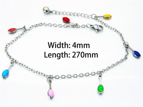Wholesale Stainless Steel Jewelry | Anklet | HY70B0501LZ | Bulk Wholesale Stainless Steel Jewelry | Anklet | HY70B0501LZ | Bulk