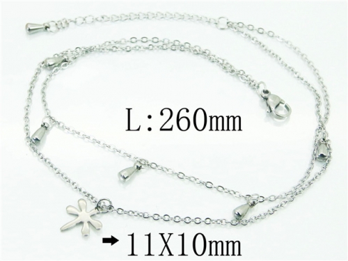 Wholesale Stainless Steel Jewelry | Anklet | HY59B0745LL | Bulk Wholesale Stainless Steel Jewelry | Anklet | HY59B0745LL | Bulk