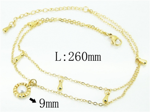 Wholesale Stainless Steel Jewelry | Anklet | HY59B0787NA | Bulk Wholesale Stainless Steel Jewelry | Anklet | HY59B0787NA | Bulk