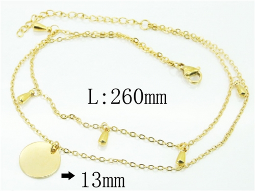 Wholesale Stainless Steel Jewelry | Anklet | HY59B0789NA | Bulk Wholesale Stainless Steel Jewelry | Anklet | HY59B0789NA | Bulk