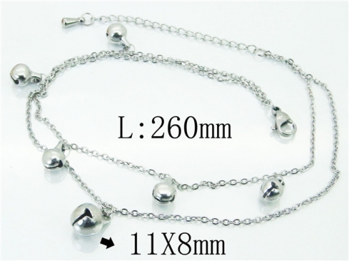 Wholesale Stainless Steel Jewelry | Anklet | HY59B0782MLS | Bulk Wholesale Stainless Steel Jewelry | Anklet | HY59B0782MLS | Bulk