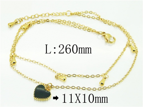Wholesale Stainless Steel Jewelry | Anklet | HY59B0780NLW | Bulk Wholesale Stainless Steel Jewelry | Anklet | HY59B0780NLW | Bulk