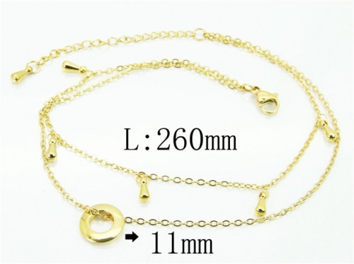 Wholesale Stainless Steel Jewelry | Anklet | HY59B0752NE | Bulk Wholesale Stainless Steel Jewelry | Anklet | HY59B0752NE | Bulk