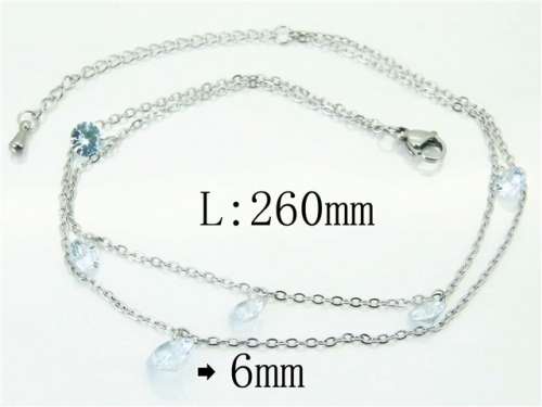 Wholesale Stainless Steel Jewelry | Anklet | HY59B0758ML | Bulk Wholesale Stainless Steel Jewelry | Anklet | HY59B0758ML | Bulk