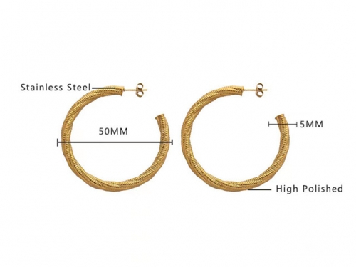 Wholesale Stainless Steel Jewelry - Stainless Steel Earrings - HY0076E0186 Wholesale Stainless Steel Jewelry - Stainless Steel Earrings - HY0076E0186