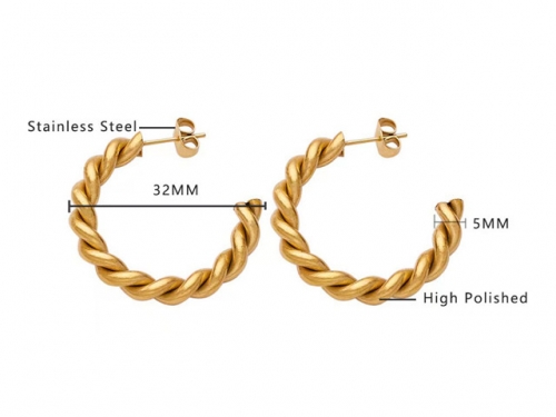 Wholesale Stainless Steel Jewelry - Stainless Steel Earrings - HY0076E0097 Wholesale Stainless Steel Jewelry - Stainless Steel Earrings - HY0076E0097