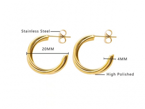Wholesale Stainless Steel Jewelry - Stainless Steel Earrings - HY0076E0009 Wholesale Stainless Steel Jewelry - Stainless Steel Earrings - HY0076E0009