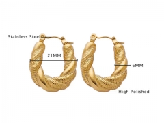 Wholesale Stainless Steel Jewelry - Stainless Steel Earrings - HY0076E0004