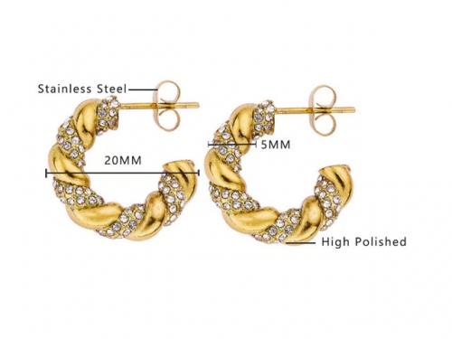 Wholesale Stainless Steel Jewelry - Stainless Steel Earrings - HY0076E0147 Wholesale Stainless Steel Jewelry - Stainless Steel Earrings - HY0076E0147