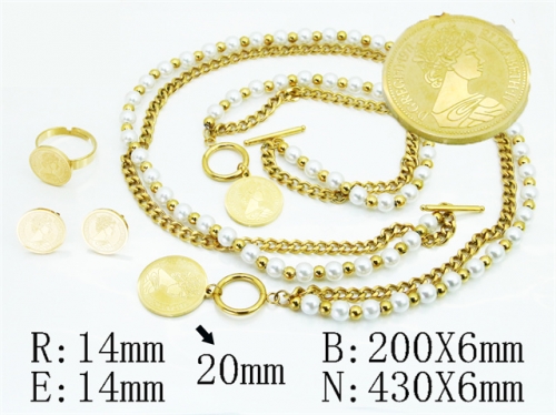 Wholesale Stainless Steel Jewelry - Stainless Steel Jewelry Sets - HY50S0848IOG Wholesale Stainless Steel Jewelry - Stainless Steel Jewelry Sets - HY50S0848IOG