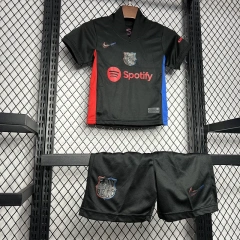 24-25 Barcelona Away Soccer Kids Jersey+Shorts