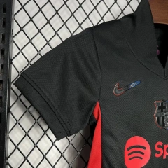 24-25 Barcelona Away Soccer Kids Jersey+Shorts