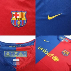 Barcelona A.INIESTA #8 UCL Final Retro Jersey Home 2008-09