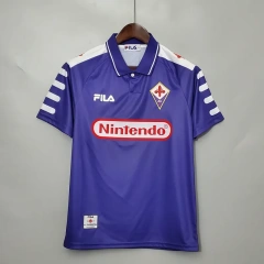 Fiorentina RUI COSTA #10 BATISTUTA #9 Retro 1998/99 Jersey Home