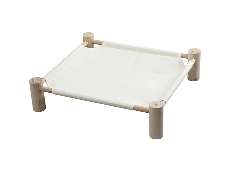 Sublimation blank wooden hammock pet bed with removable linen cover