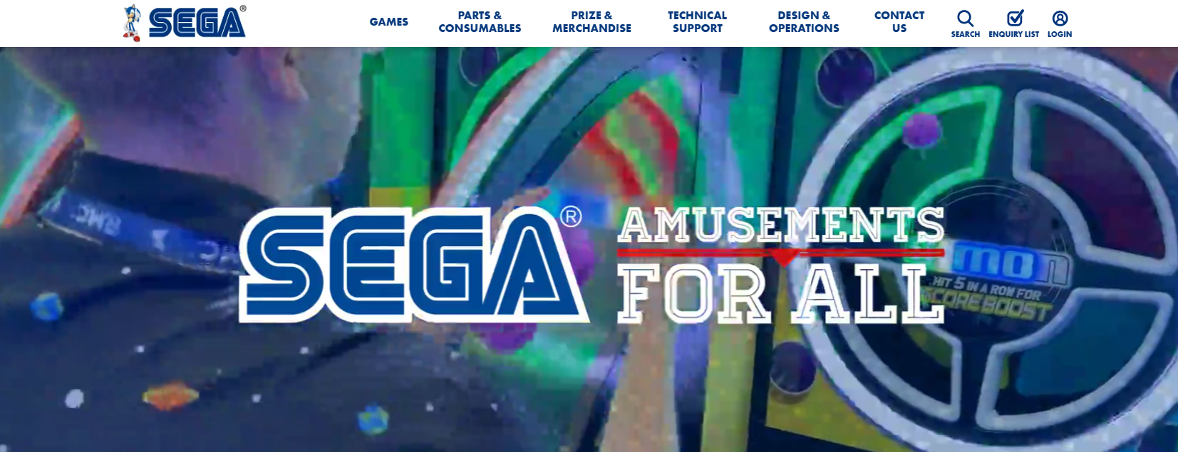 SEGA Amusements International arcade equipment supplier and game manufacturer