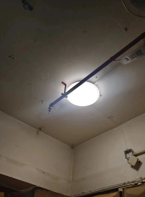 industrial LED ceiling lighting project in Hong Kong factory building