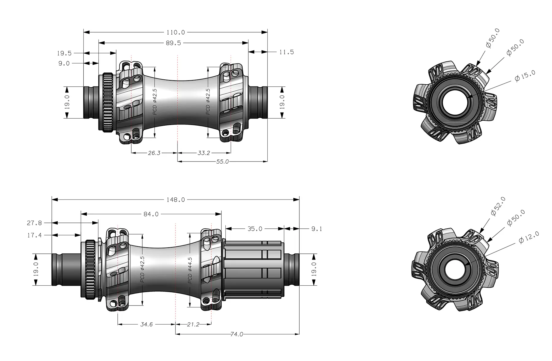 CM300 Bicycyle Hub Structure